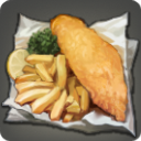 Battered Haddock and Chips -10k